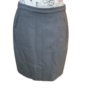 LOFT Charcoal Pencil Skirt